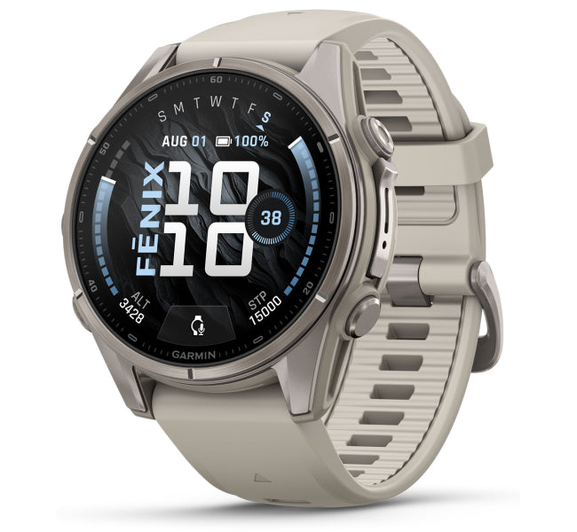 Smartwatch Garmin fēnix 9 43mm Titanio AMOLED GPS Pebble Gray 010-04761-10