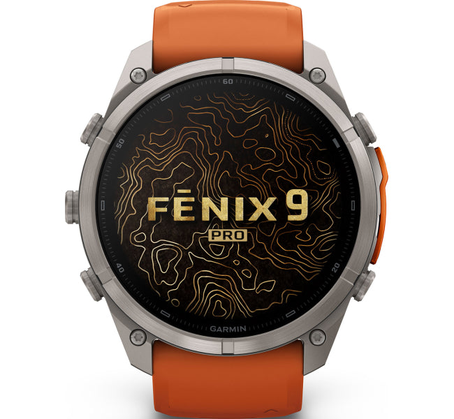 Smartwatch Garmin Fenix 9 Pro 51mm Titanio AMOLED GPS Autumn Orange 010-04337-05