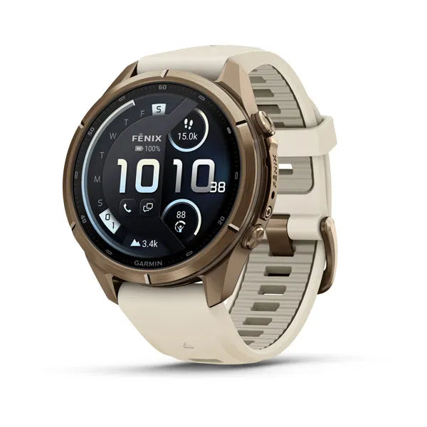 Smartwatch Garmin Fenix 9 Pro inReach 43mm Titanio Autumn Gold AMOLED GPS Cream 010-04335-20
