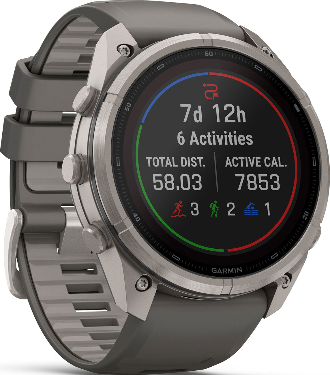 Smartwatch Garmin Fenix 9 Pro Solar 51mm Titanio GPS Pebble Gray 010-04339-05