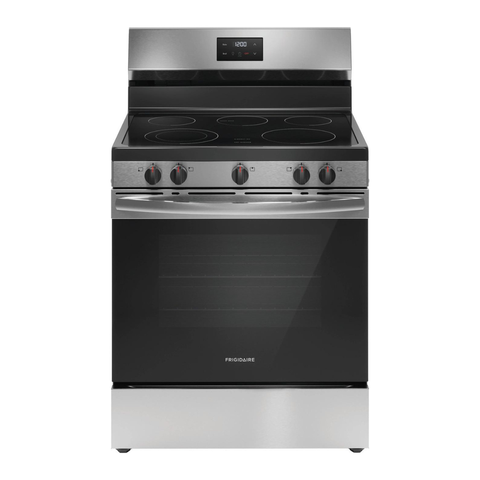 Frigidaire Cocina Electrica 30" Vitroceramica 5 quemadores Acero Inoxidable FKCP30X2MZI