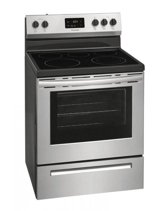 Frigidaire Cocina Electrica 30" Vitroceramica 5 quemadores Acero Inoxidable FKCP30X2MZI