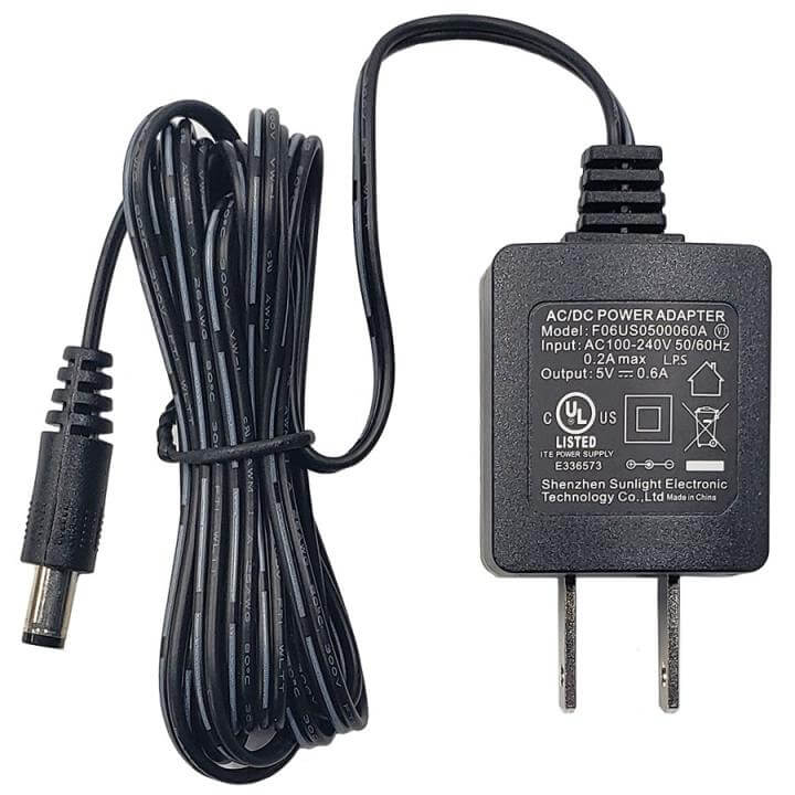 Fuente de poder Grandstream GRP260X, adaptador de 5V y 600mA, ideal para teléfonos Grandstream.