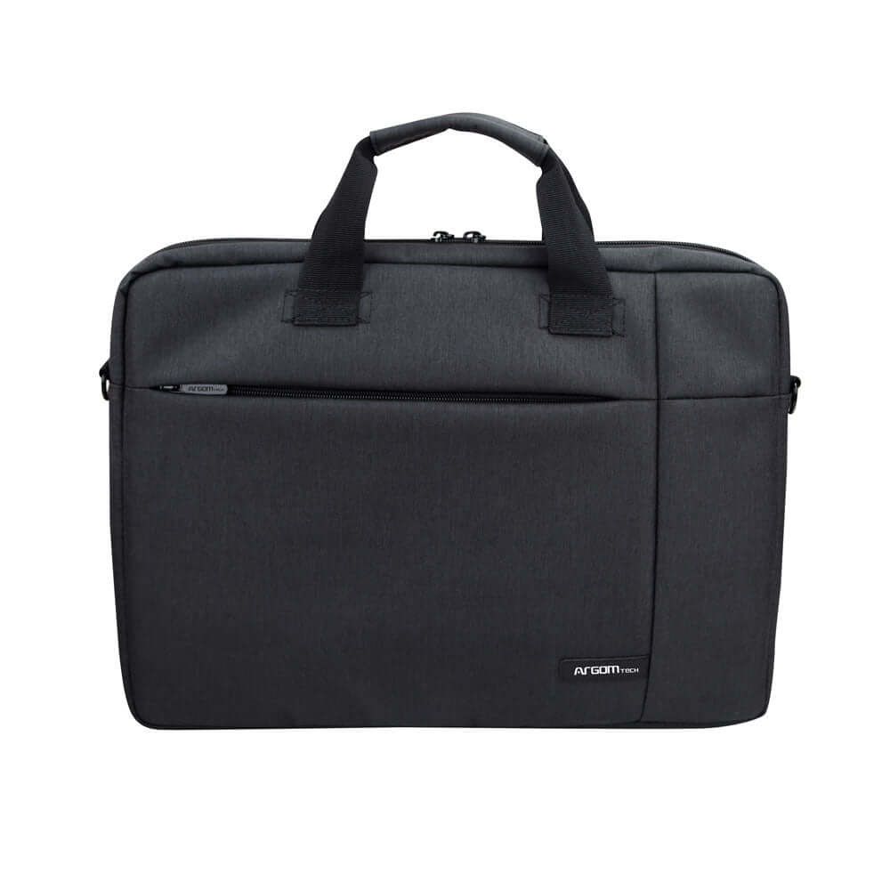 funda portátil 15,6 Venture maletín negro con asas para laptop y bolsillo exterior