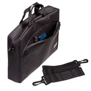 Funda profesional para portátil de 15,6 con interior acolchado y correas ajustables para facilitar transporte.