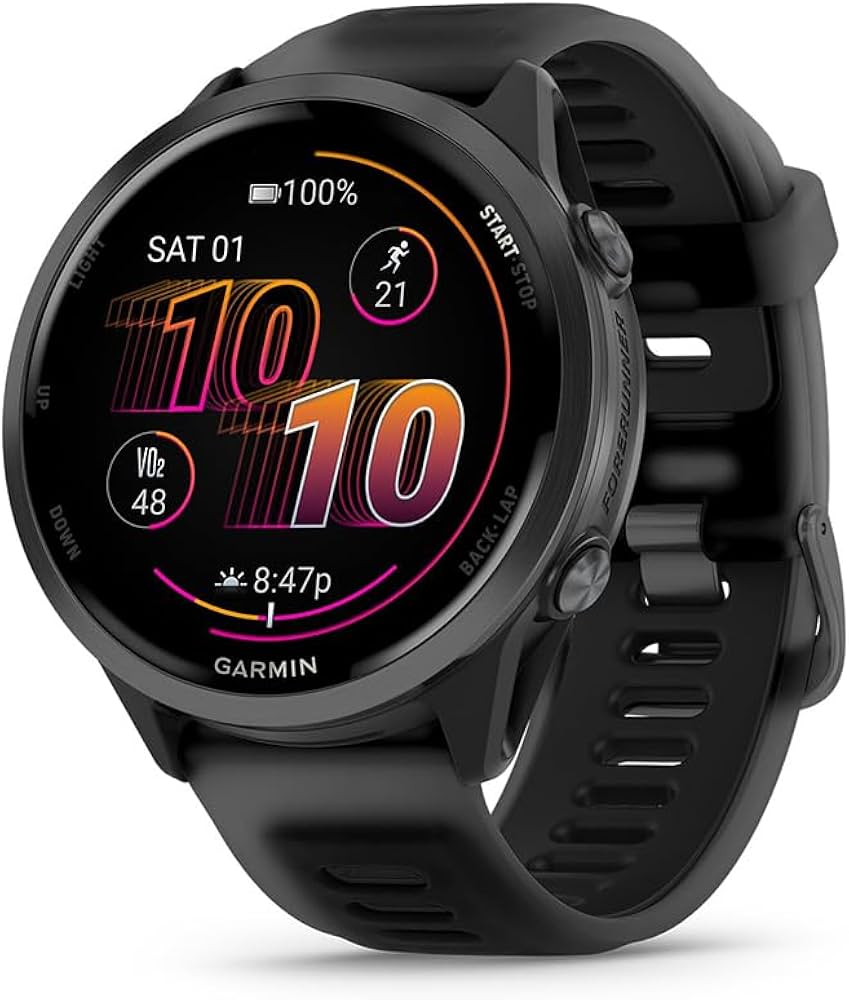 Forerunner® 570 - 47mm, gris, correa en negro/negro Garmin Costa Rica