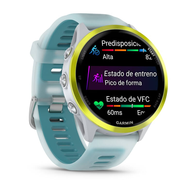 Reloj inteligente Forerunner® 570 - 47mm, amarillo, correa en turquesa/blanco Costa Rica