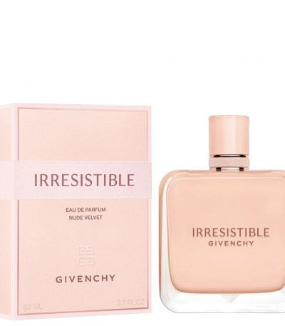 GIVENCHY IRRESISTIBLE NUDE VELVET EDP 80 ML perfume bottle and packaging