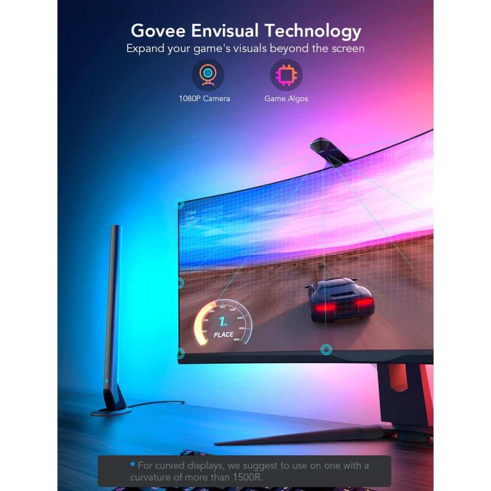 Cable De Luces + Torres Govee Dreamview G1 Pro Gaming Light 24-29" H604A B604A111-Of-La Bombillos Inteligentes Costa Rica