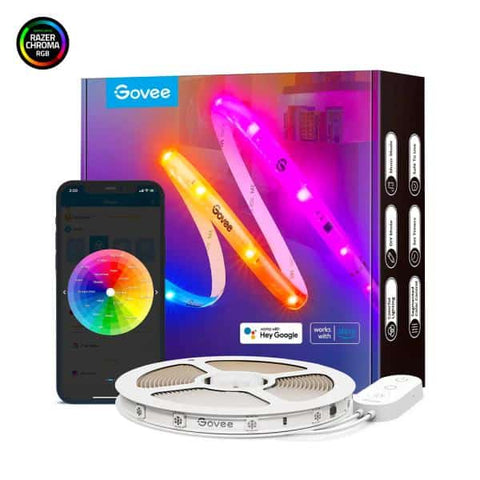 Luces Led Cable De Luces Govee Led Rgbic Wifi + Bluetooth Led Con Covertor De Proteccion 5Mts H619A1D1-Of-La Costa Rica