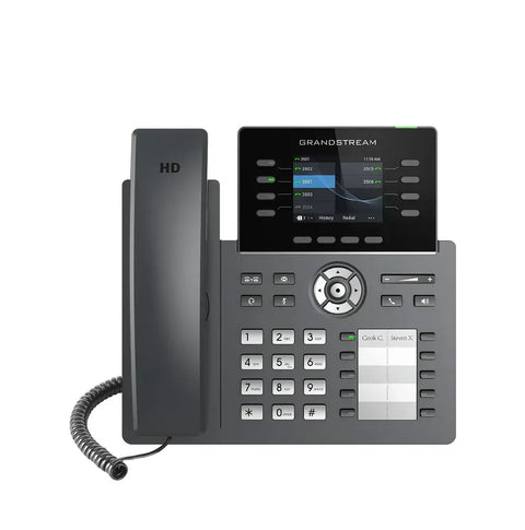 Telefono IP Wi-Fi 8 lineas modelo GRP2634, ideal para empresas modernas con calidad y eficiencia.
