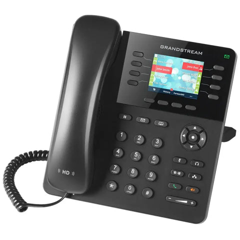 Teléfono IP 8 líneas 4 SIP GXP2135 de Grandstream, ideal para comunicaciones eficientes y gestión de llamadas.