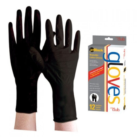 GUANTE LATEX REUSABLE NEGRO MEDIUM Costa Rica