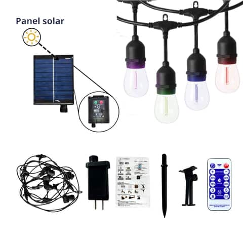 Guirnaldas Led Solar Rgb Ip65 7M Bombillos Inteligentes Costa Rica