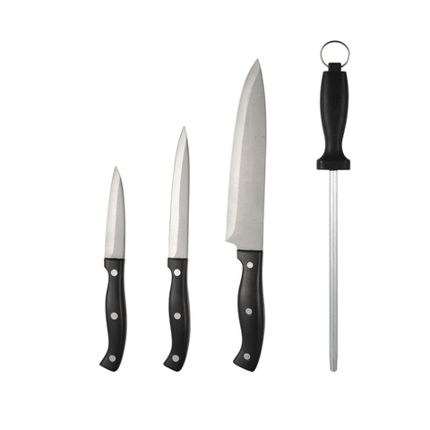 Hamilton Beach Juego | Set 3 Pzas Cuchillos Y Chaira 2.2 Mm Acero Inox Hdb603 Productos De Cocina > Cuchillos Y Otros Costa Rica