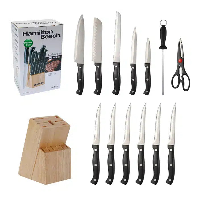Hamilton Beach Set De Cuchillos 14 Pzas 2.2 Mm Acero Inoxidable Hdb601 Productos De Cocina > Cuchillos Y Otros Costa Rica