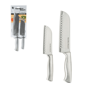 Hamilton Beach Set Cuchillos 2 Pzas Santoku 2.2 Mm Acero Inox Hda604 Productos De Cocina > Cuchillos Y Otros Costa Rica