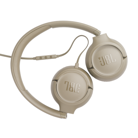 Audífonos JBL Tune 530C USB-C Beige con Micrófono y Sonido Hi-Res