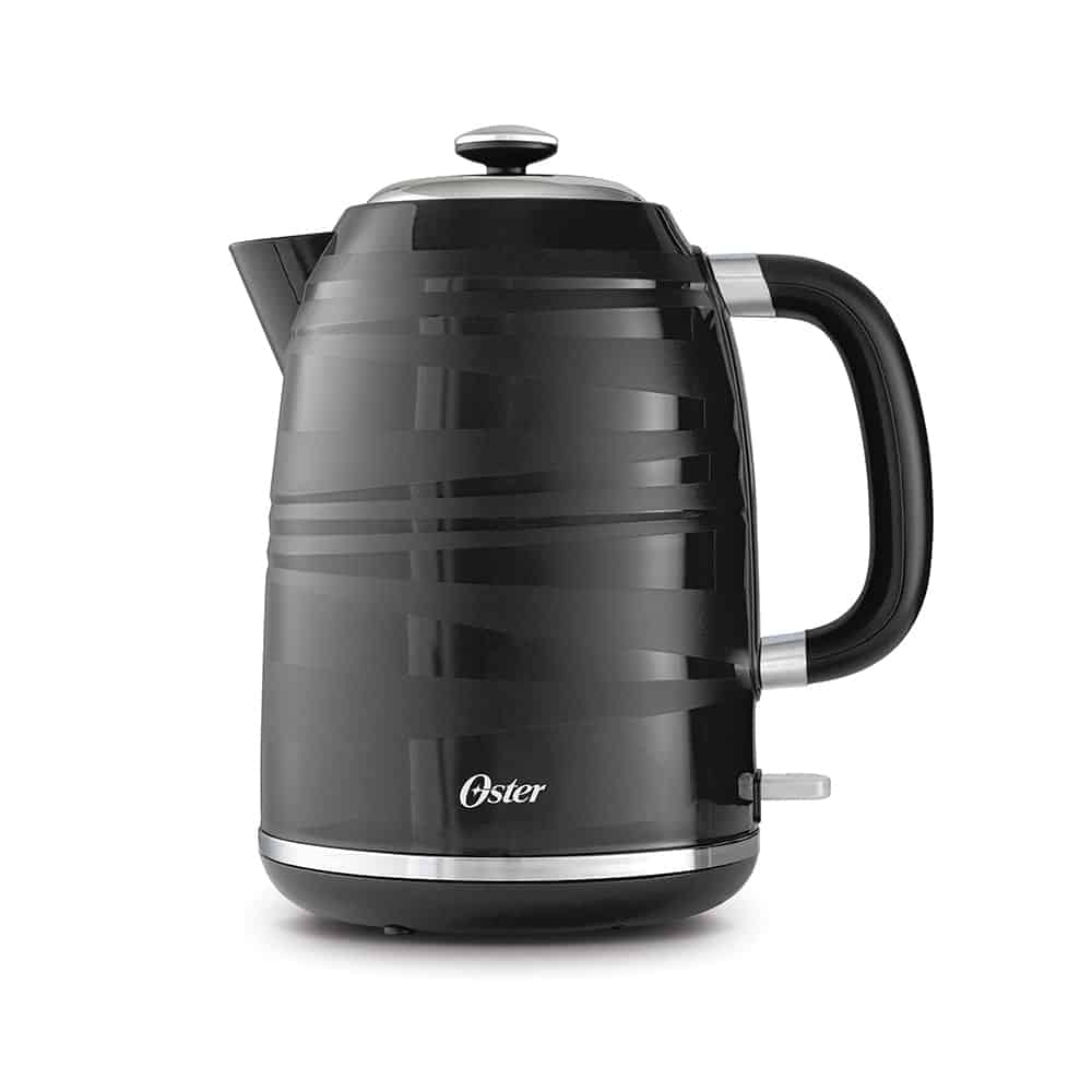 Hervidor Eléctrico Oster - Capacidad 1.7 Litros - Apagado Automático - Filtro De Agua Removible - Base Giratoria 360° - 1850W - Negro Productos De Cocina > Hervidor De Agua Costa Rica