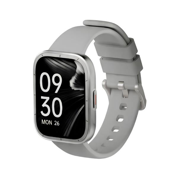 SMART WATCH HIFUTURE ZONE3 PLATEADO with grey strap and large display