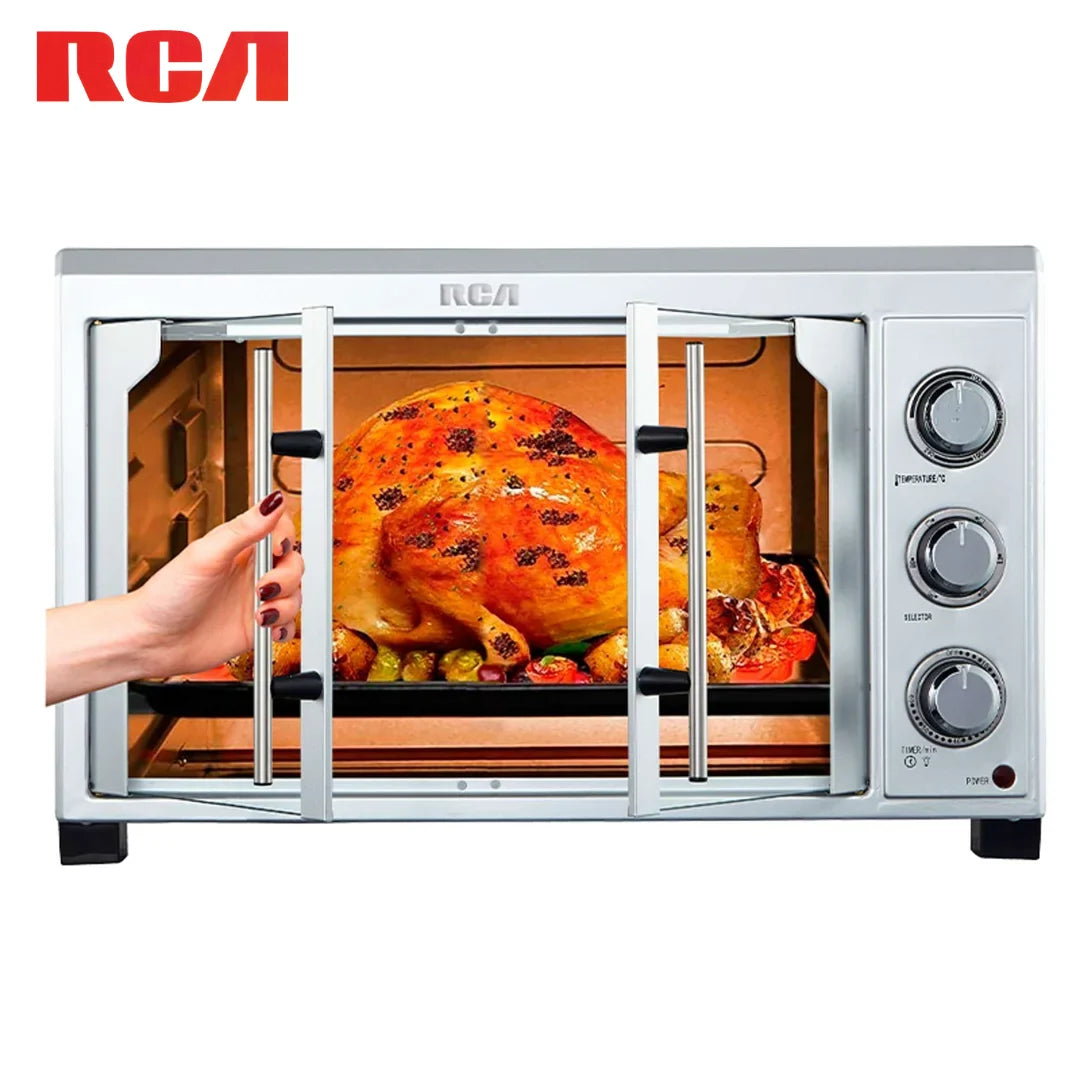 Horno Tostador RCA 45 Litros 1500W con Convección y Puertas Francesas RCFO45SS