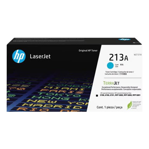 Tóner HP 213A Cian W2131A Original LaserJet 3000 Páginas