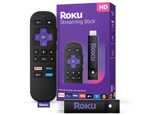 ADAPTADOR ROKU STREAMING STICK HD con control remoto y caja