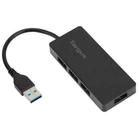 Hub USB 3.0 4 puertos Targus, solución compacta y ligera para aumentar tu productividad.