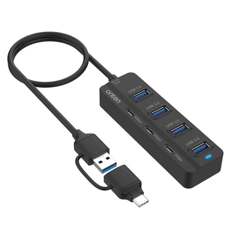 Hub Multipuertos Onten 7 Puertos 3 Tipo C Y 4 Usb 3.2 Costa Rica