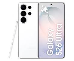 Teléfono Samsung S26 Ultra 12+512GB en color blanco con S Pen, pantalla Dynamic AMOLED 2X.