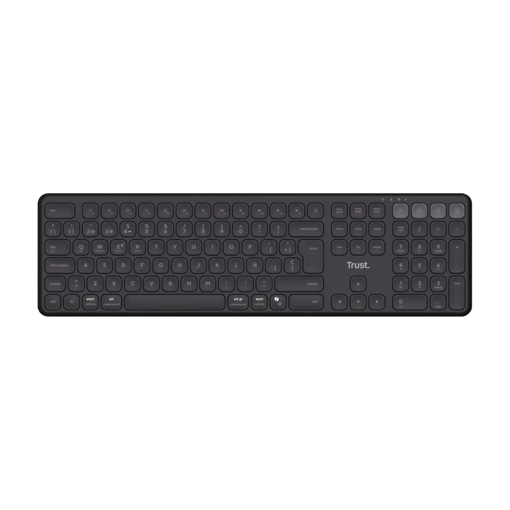 Trust Vaiya teclado inalambrico multidispositivo negro - 25635