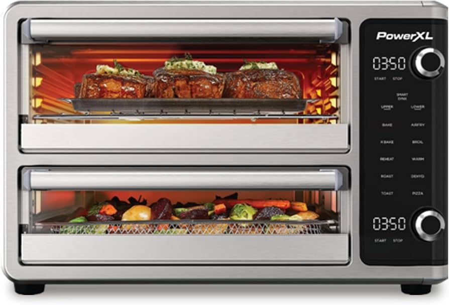 Power XL Doble horno y freidora Aire SMARTSYNX™, TO67D5-1SPLA