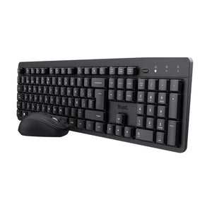 Trust combo teclado y mouse inalambrico silencioso TKM-360 en español - 25356 CAJA MARRÓN Accesorios Costa Rica