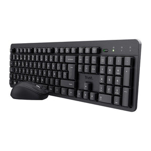 Trust combo teclado y mouse inalambrico silencioso Ody II en ingles - 25018 Accesorios Costa Rica