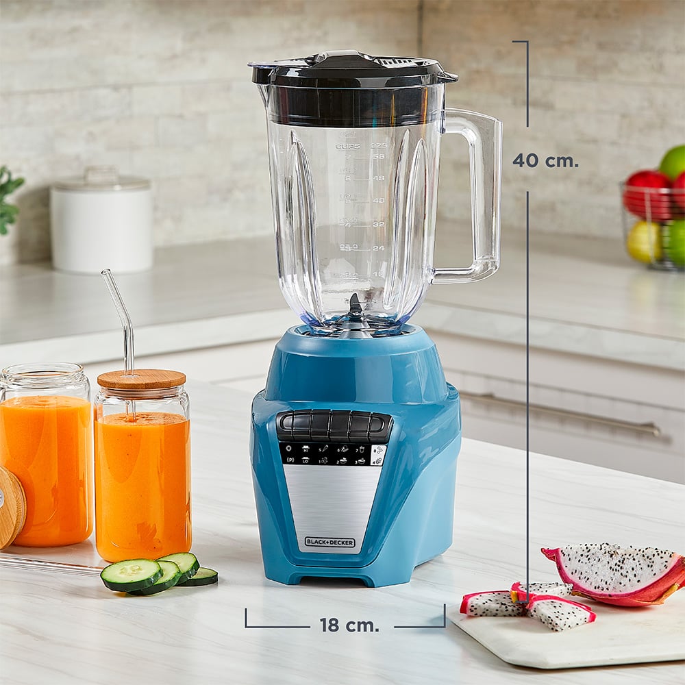 Black + Decker licuadora Ice Crush plastico 8vel 700W azul- BL0877-1ADLA