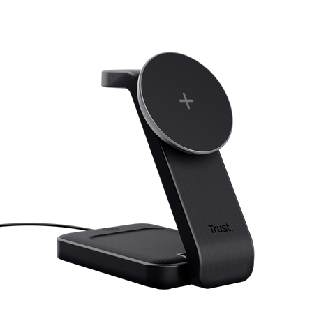 Trust soporte Viro de carga magnetico inalambrico 3 en 1 para iPhone, Apple Watch y AirPods - 25464
