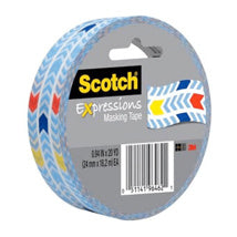 3M masking expressions flechas colores 24mm x 18 8m 70005190429 decorative tape with colorful arrow design.