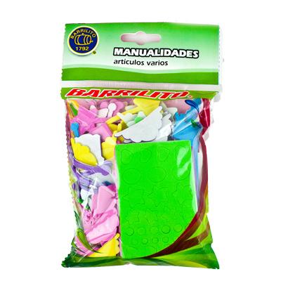 Barrilito calcomanias de foamy cumpleaños fs015 270 piezas en empaque colorido