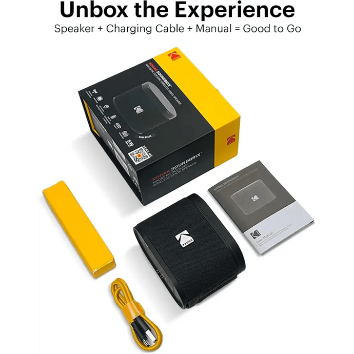 Kodak soundbrix audio portable 5 W color negro - B0DQVCB8GJ