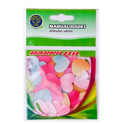 Barrilito corazones de satin aa075 45 x 20 mm. 20 piezas in packaging