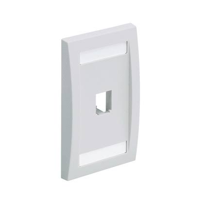 PANDUIT FACEPLATE 1PORT S.GANG O.WHITE