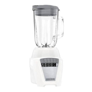 Black + Decker licuadora 2 vasos vid y plast 1.25 L y 1.65 L 700W blanca - BL0876-3WDLA