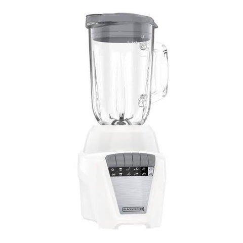 Black + Decker licuadora 2 vasos vid y plast 1.25 L y 1.65 L 700W blanca - BL0876-3WDLA
