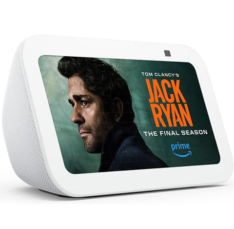 AMAZON ECHO SHOW 5 3rd GEN BLANCO displaying Jack Ryan series