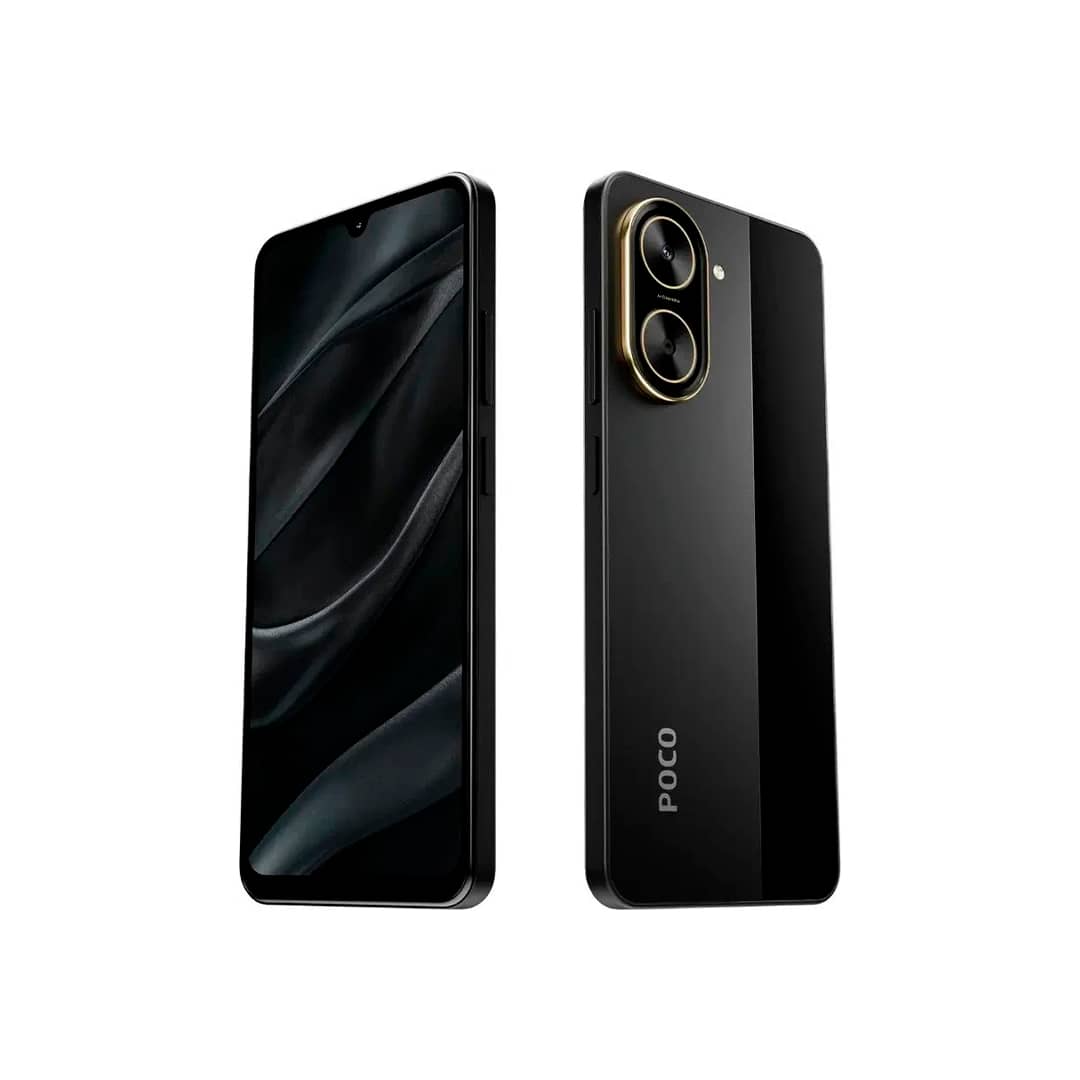 CELULAR XIAOMI POCO C71 NEGRO (4GB_128GB) con pantalla de 6.88 pulgadas y cámara dual de 32 MP.