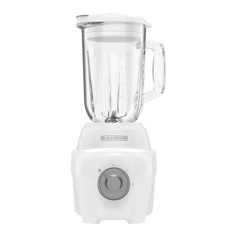 Black + Decker licuadora ice crush Vidrio 2vel 700W blanca - BL0876-0WDLA