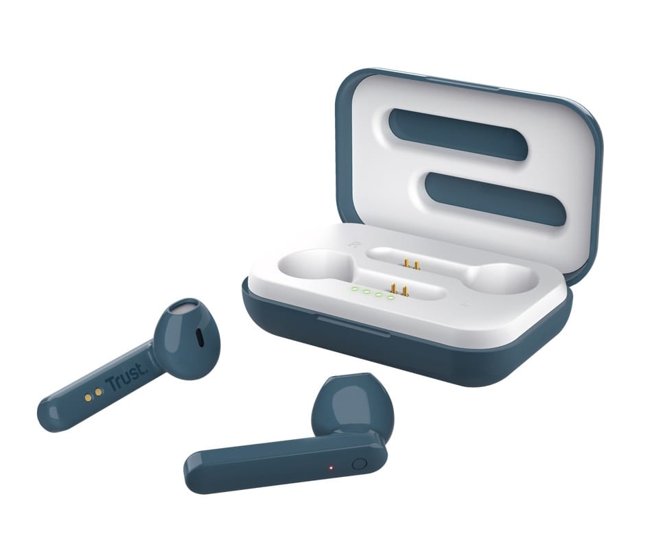 Trust audifonos bluetooth wireless color azul c/controles tactiles - 23780