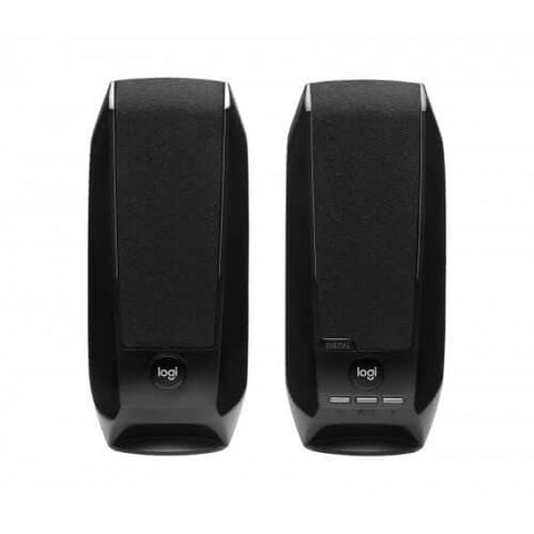 Parlantes Logitech S150 USB, parlantes digitales en color negro para audio claro y nítido.