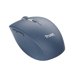 Trust mouse inalambrico recargable color azul silencioso - 24934