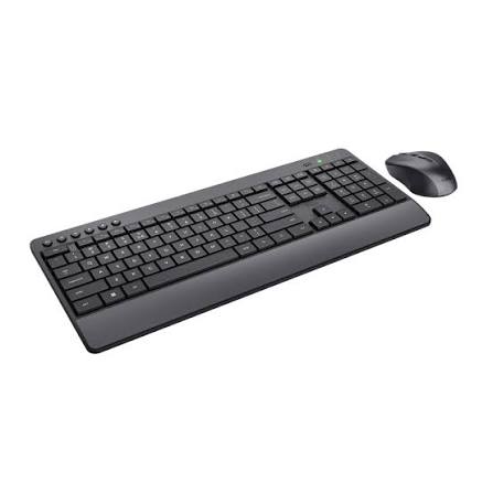 Trust teclado y mouse inalambrico eco en español teclas y botones silenciosos - 24531